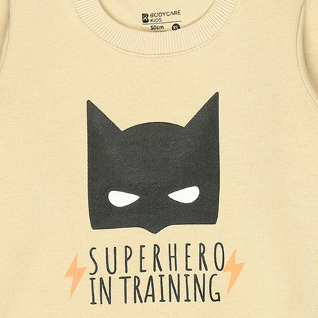 Bodycare Boys Fleece Round Neck Full Sleeves Printed Sweat Shirt