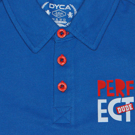 DYCA Boys Polo Neck Half Sleeves Solid Tshirt