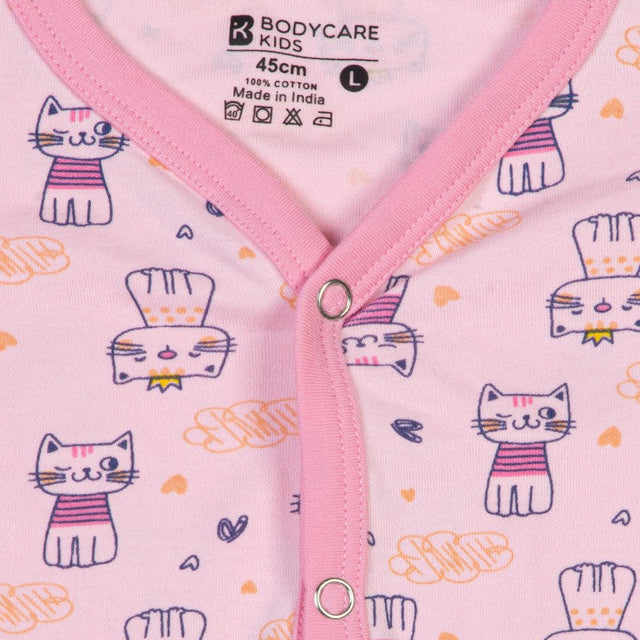 Unisex Baby Romper Front Open Full Sleeves - Bodycare