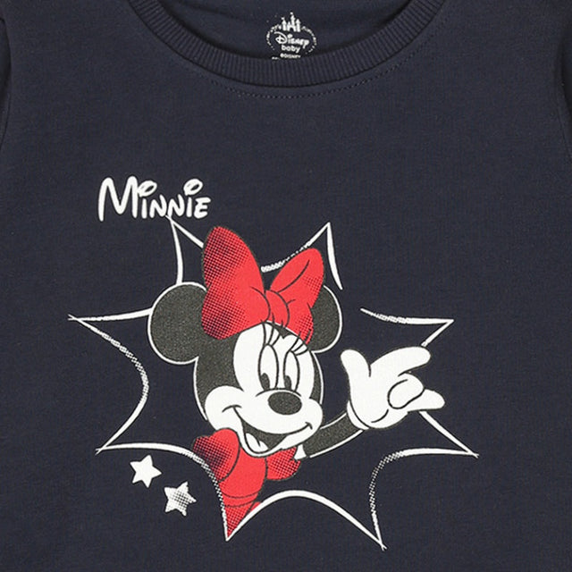 Baby Girls Minnie & Friends Sweatshirt Round Neck Full Sleeves - Bodycare