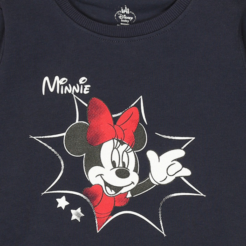 Baby Girls Minnie & Friends Sweatshirt Round Neck Full Sleeves - Bodycare