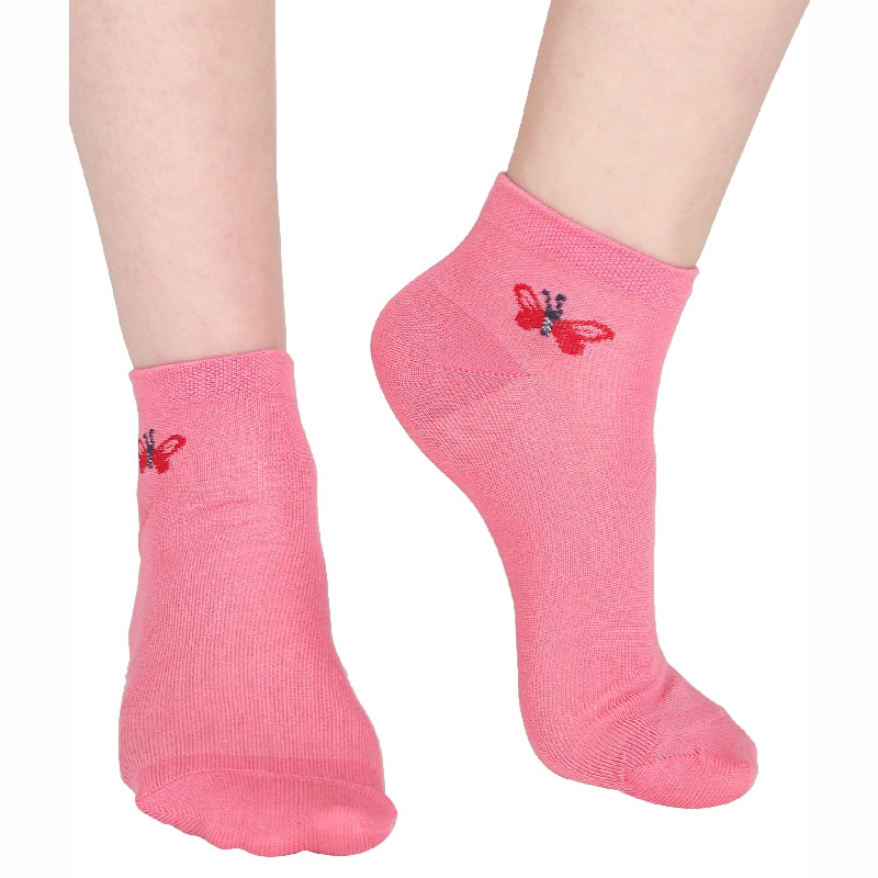 Bodycare Womens Solid Ankle Length Socks Pack Of