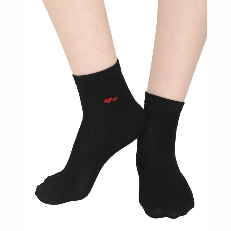 Bodycare Womens Solid Ankle Length Socks Pack Of