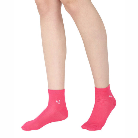 Bodycare Womens Solid Ankle Length Socks Pack Of