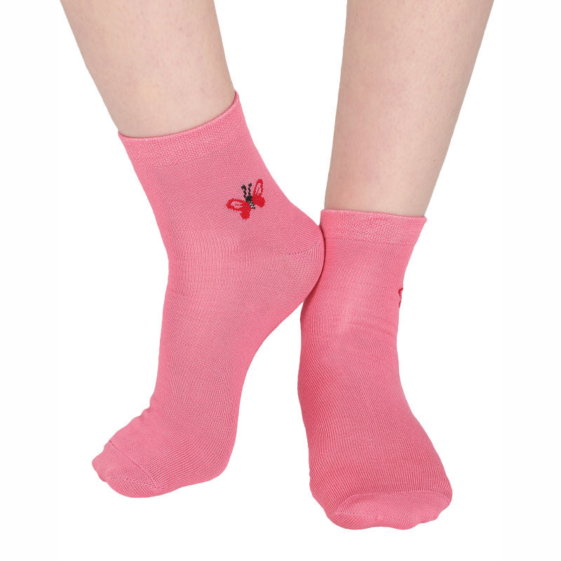 Bodycare Womens Solid Ankle Length Socks Pack Of