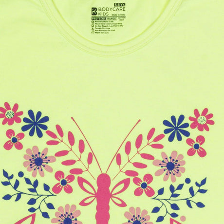 Bodycare Girls Round Neck Half Sleeves Tshirt