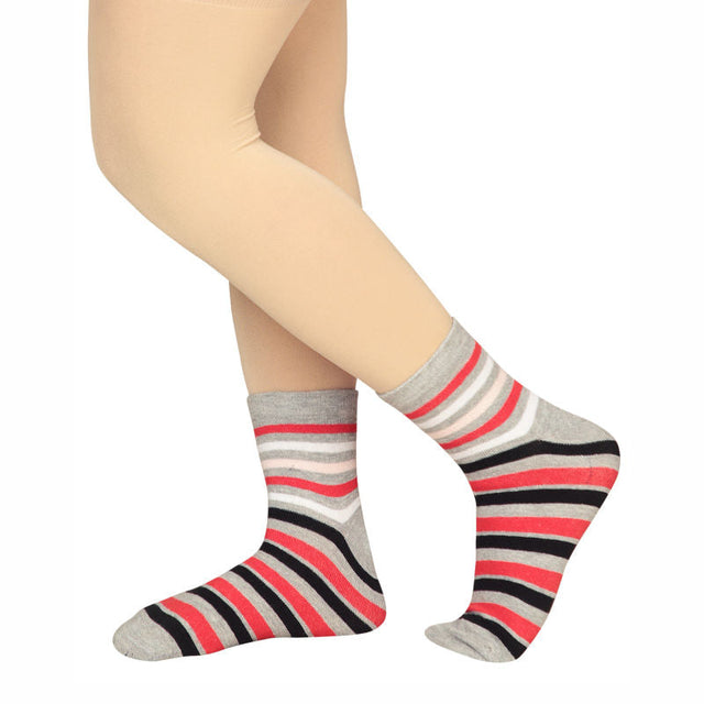 Women Cotton Spandex Socks Stretch Pack of 3 - Bodycare