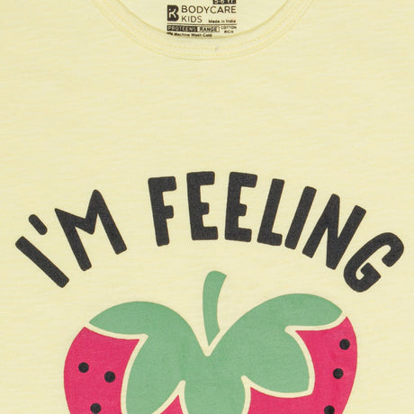 Bodycare Girls Round Neck Half Sleeves Tshirt