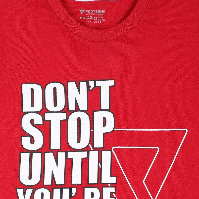 Bodycare Boys Cotton Tshirt Round Neck Half Sleeves Solid