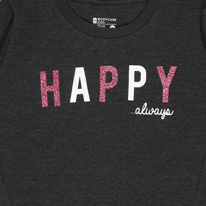 Bodycare Girls Fleece Round Neck Full Sleeves Sweat Shirt