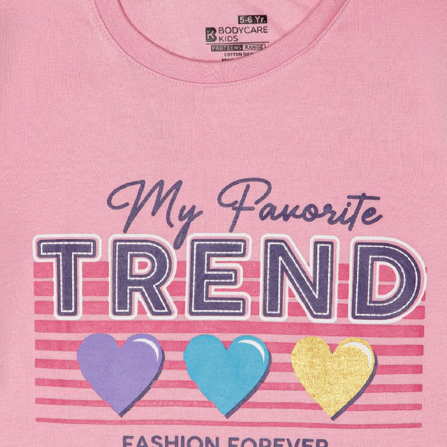 Girls Solid Round Neck Full Sleeve T-Shirt for Casual Wear, Comfortable Coverage and Everyday Wardrobe Use - Pack of 1