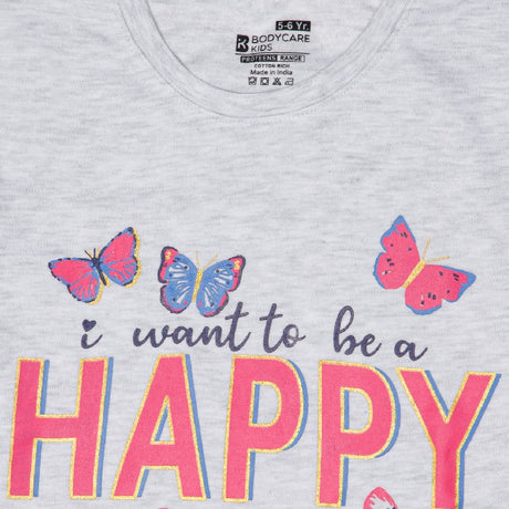 Bodycare Girls Round Neck Full Sleeves Solid Tshirt