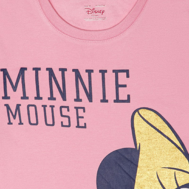 Girls Minnie & Friends Printed Round Neck Full Sleeve T-Shirt for Casual Wear and Everyday Comfortable Dressing - Pack of 1