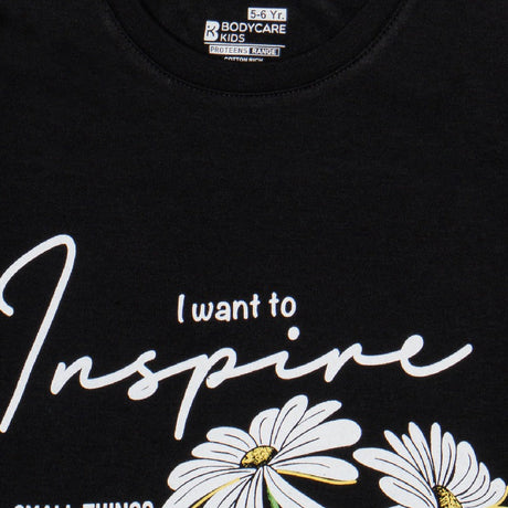 Bodycare Girls Round Neck Full Sleeves Printed Tshirt