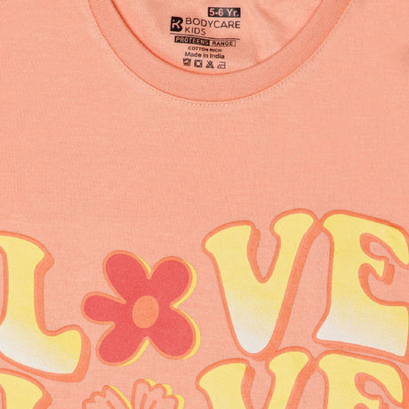 Bodycare Girls Round Neck Full Sleeves Printed Tshirt