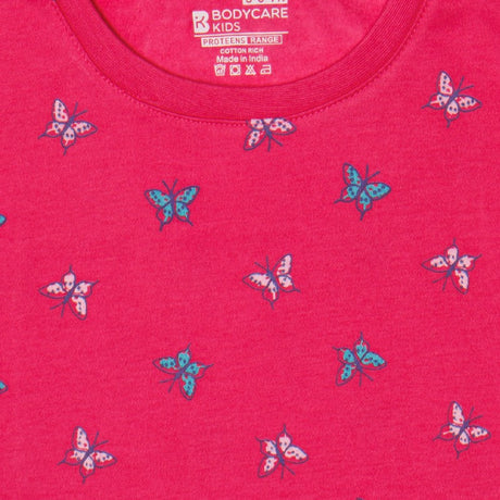 Bodycare Girls Round Neck Full Sleeves Printed Tshirt