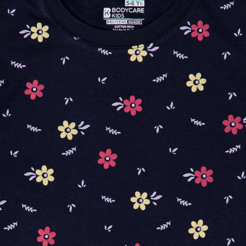 Bodycare Girls Round Neck Full Sleeves Printed Tshirt