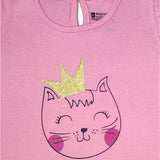 Baby Girls T-Shirt Round Neck Half Sleeves Pack of 1 - Bodycare