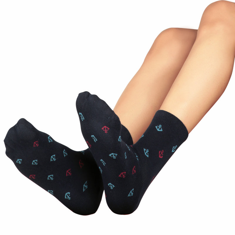 Bodycare Mens Mid Calf Printed Socks Pack Of 2
