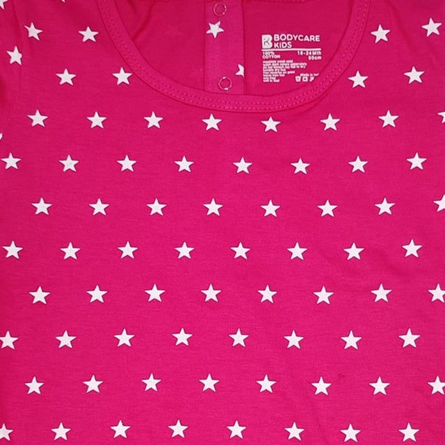 Baby Girls Cotton T-Shirt Round Neck Half Sleeves Pack of 1 - Bodycare