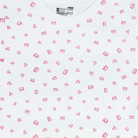 Bodycare Girls Round Neck Half Sleeves Tshirt