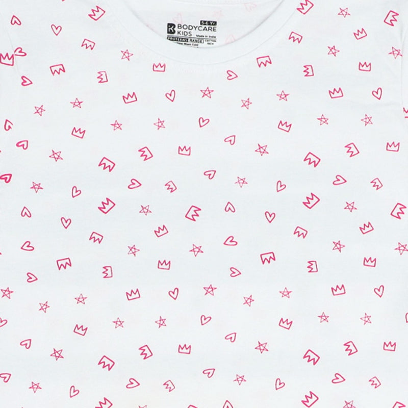 Bodycare Girls Round Neck Half Sleeves Tshirt