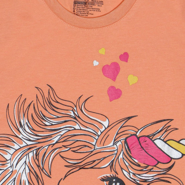 Girls T-Shirt Round Neck Full Sleeves - Bodycare