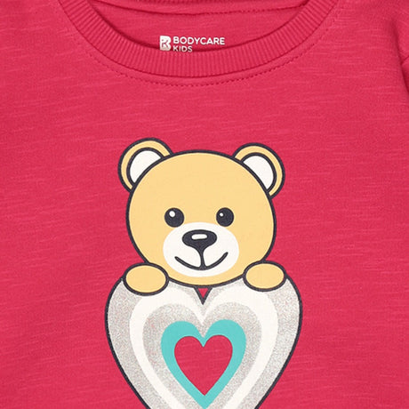 Bodycare Girls Fleece Round Neck Full Sleeves Sweat Shirt