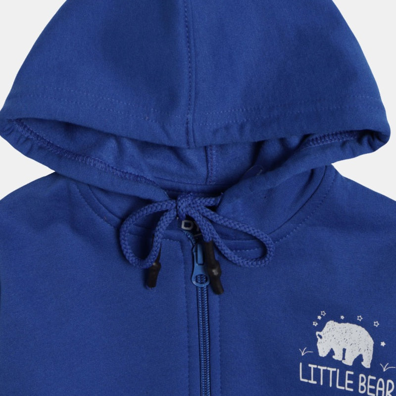 DYCA Boys Fleece Jacket Full Zipper Full Sleeves Solid