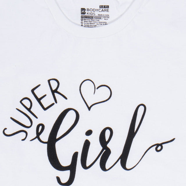 Girls T-Shirt Round Neck Sleeveless - Bodycare