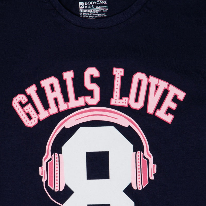 Bodycare Girls Round Neck Full Sleeves Printed Tshirt