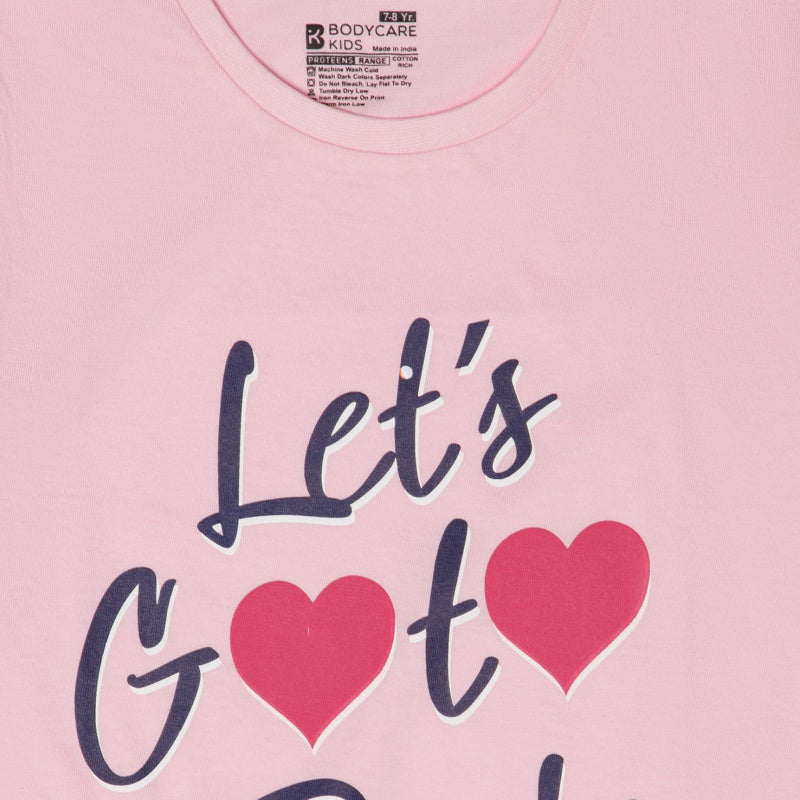 Bodycare Girls Round Neck Full Sleeves Printed Tshirt