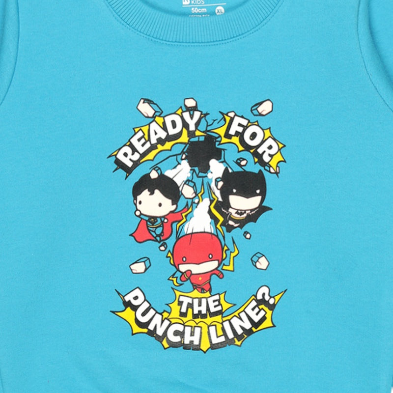 Bodycare Boys Fleece Round Neck Full Sleeves Printed Sweat Shirt