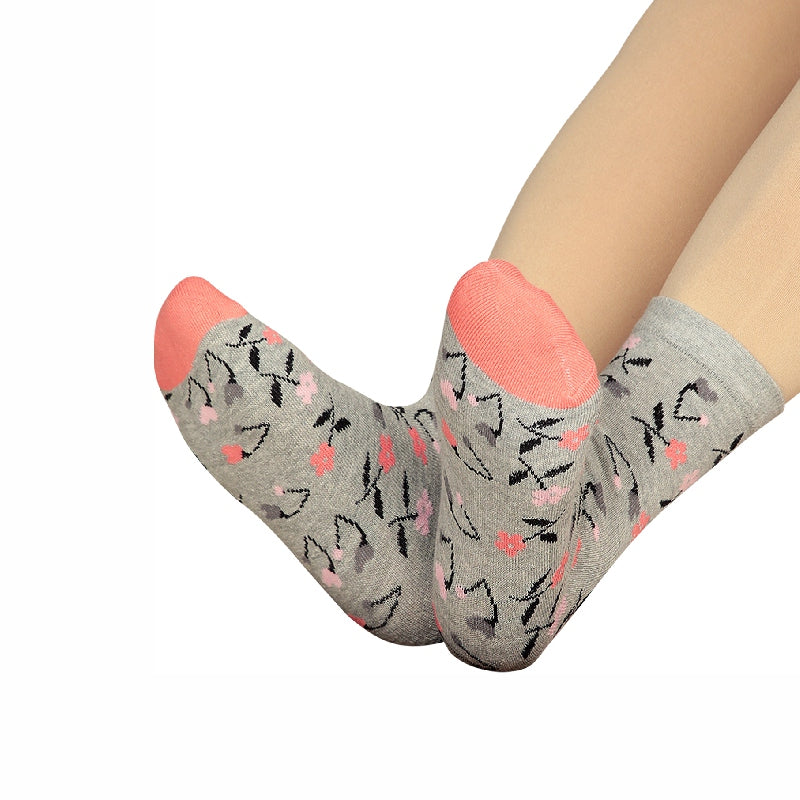 Bodycare Womens Mid Calf Printed Socks Pack Of 2
