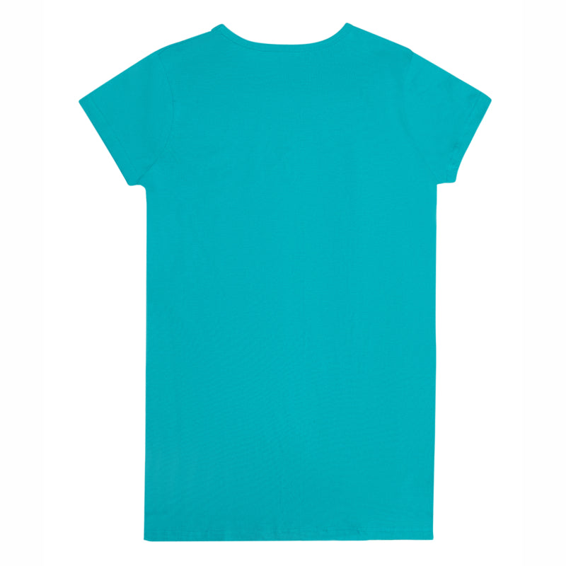Women Cotton Printed Long T-Shirt with Round Neck, Half Sleeves and Regular Fit for Casual Wear Comfort