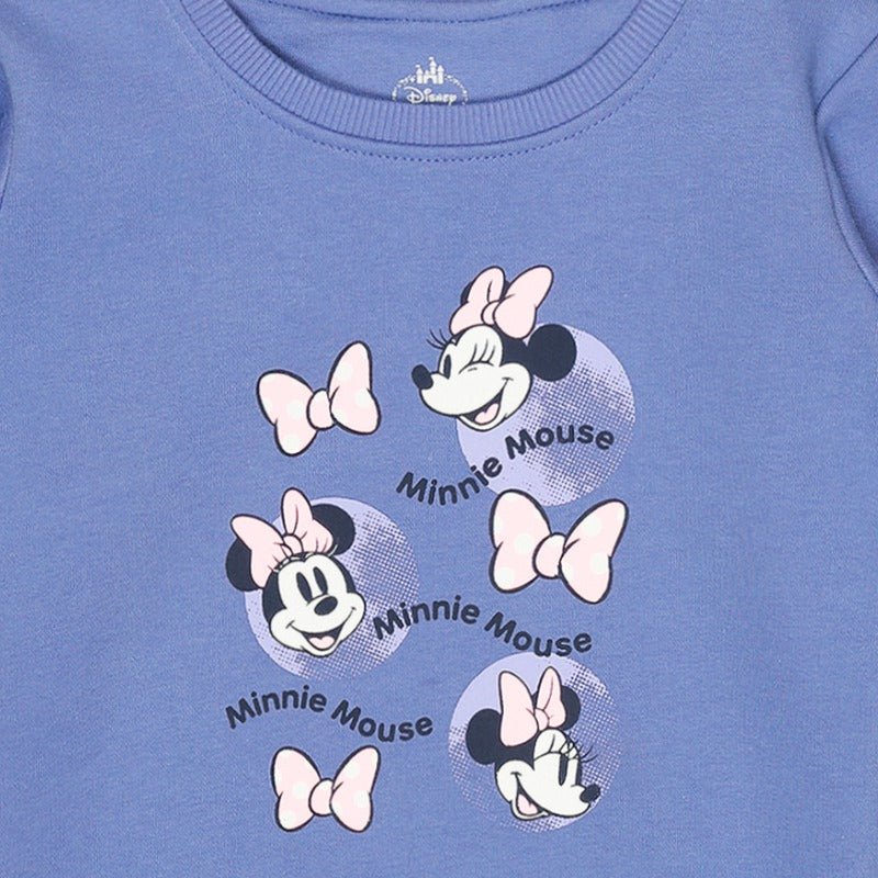 Bodycare Girls Fleece Minnie & Friends Printed Sweat Shirt