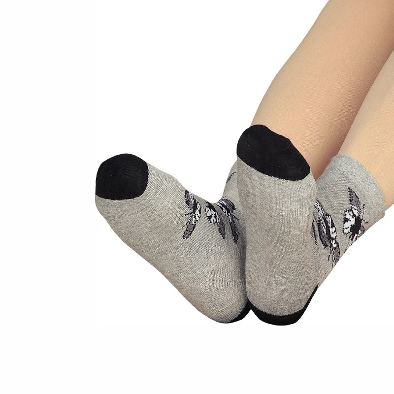 Bodycare Womens Mid Calf Printed Socks Pack Of 2