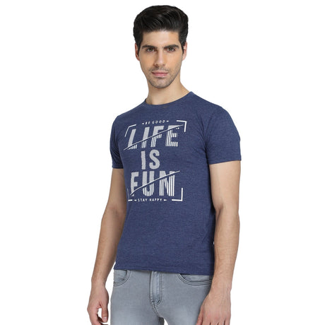 Men T-Shirt Round Neck Half Sleeves