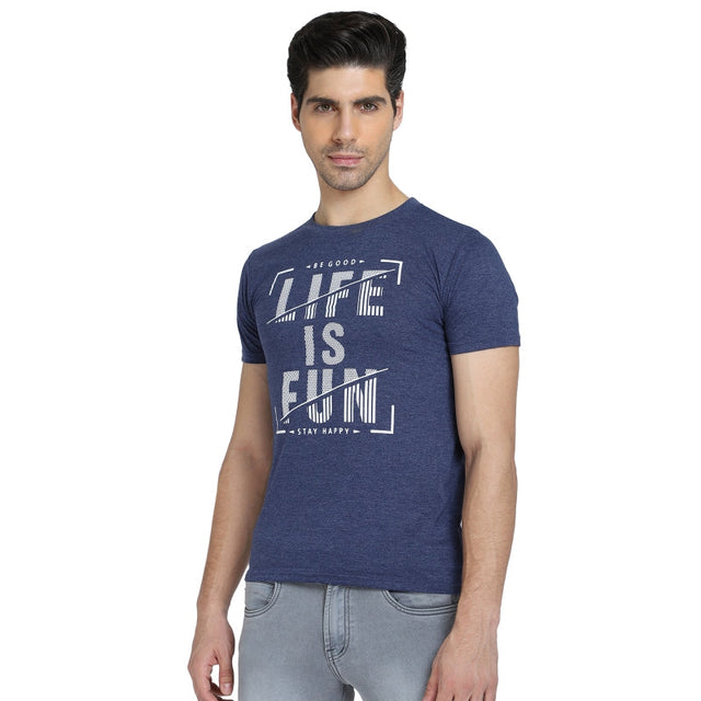 Men T-Shirt Round Neck Half Sleeves - Bodycare