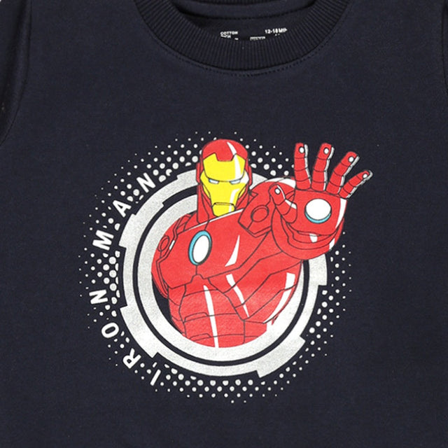 Baby Boys Avengers Sweatshirt Round Neck Full Sleeves - Bodycare