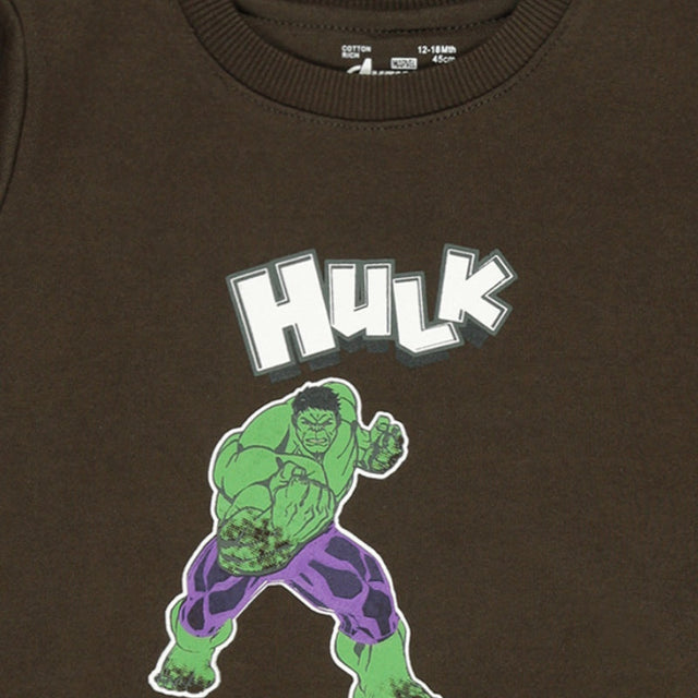 Baby Boys Avengers Sweatshirt Round Neck Full Sleeves - Bodycare