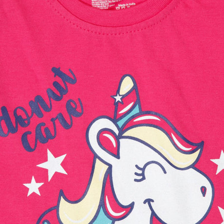 Baby Girls T-Shirt Round Neck Half Sleeves Pack of 2