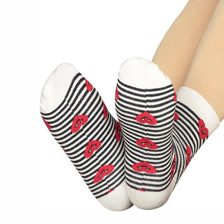 Bodycare Womens Mid Calf Printed Socks Pack Of 2