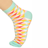 Bodycare Womens Mid Calf Printed Socks Pack Of 2