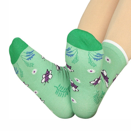 Bodycare Womens Mid Calf Printed Socks Pack Of 2