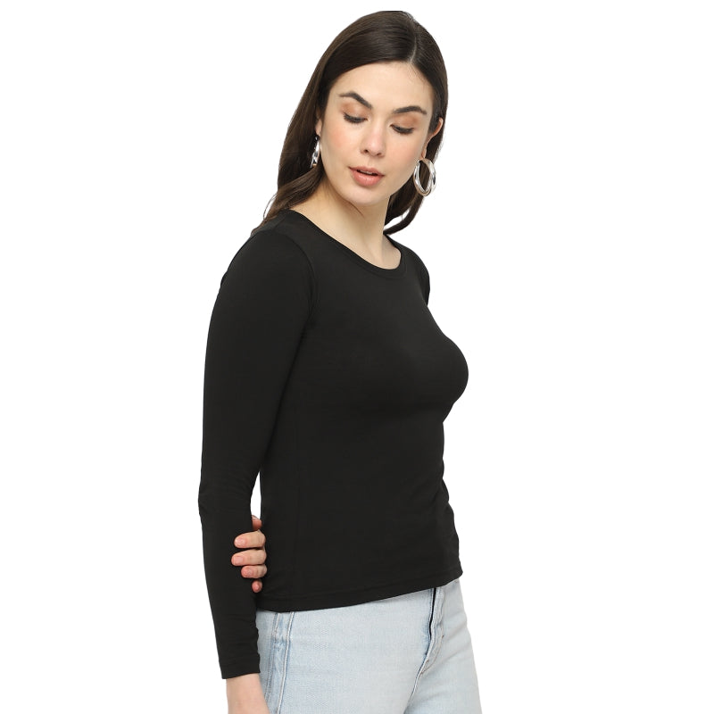 DYCA Women T-shirt Round Neck Full Sleeves