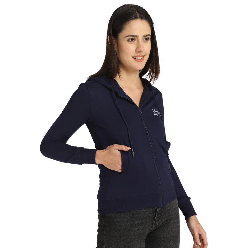 DYCA Women Fleece Jacket Front Open Full Sleeves