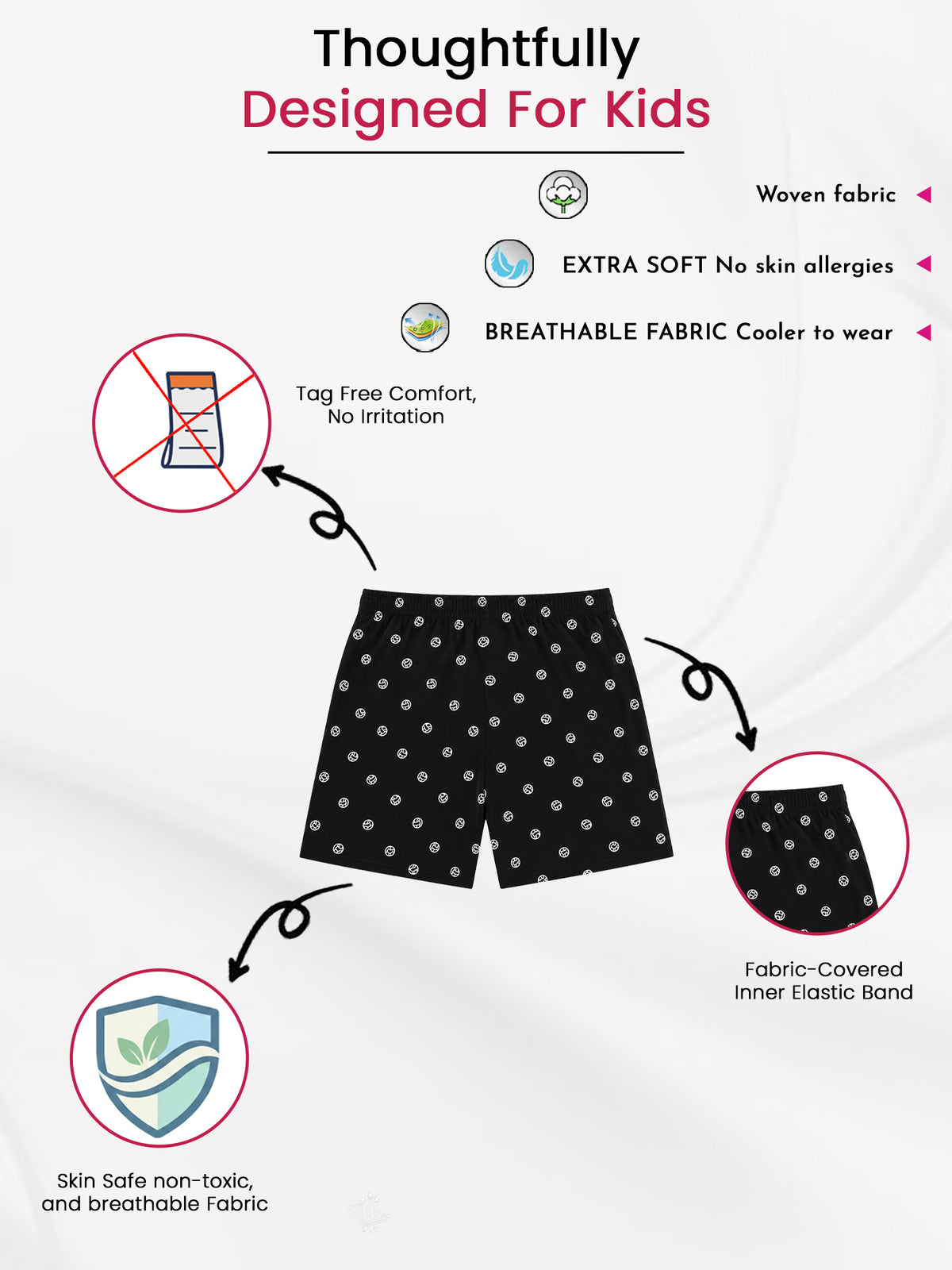 Boys Shorts for Everyday Comfort, Casual Wear, Easy Movement and Kids Wardrobe Essentials - Pack of 2