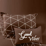 Bodycomfy 100% Cotton Hosiery Single bed Fitted Bedsheet – Geometric Print