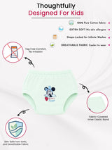 Baby Girls 100% Cotton Innerwear Panty with Inner Elastic, Soft Breathable Fabric and Everyday Comfort - Pack of 3